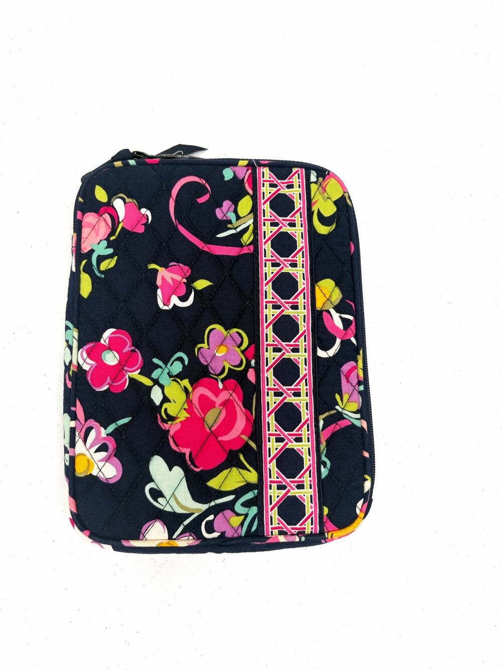 Vera Bradley Tablet Ereader Mini Ipad Kindle Holder Case "Ribbons" Zip Closure